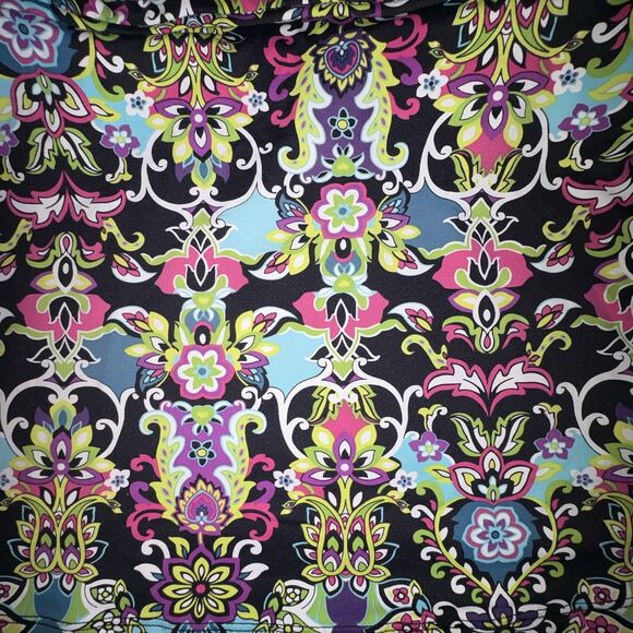 Athleta Print Tankini Swim Top Size Large Tall Racer Back Cross Straps Wirefree - Picture 2 of 8